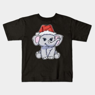 Christmas Elephant Kids T-Shirt